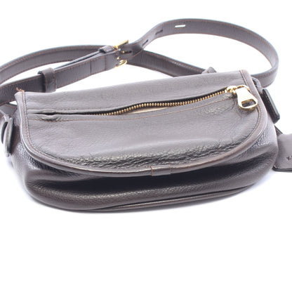 ヘリテージ ショルダーバッグ レザー ダークブラウン ロエベ バッグ LOEWE