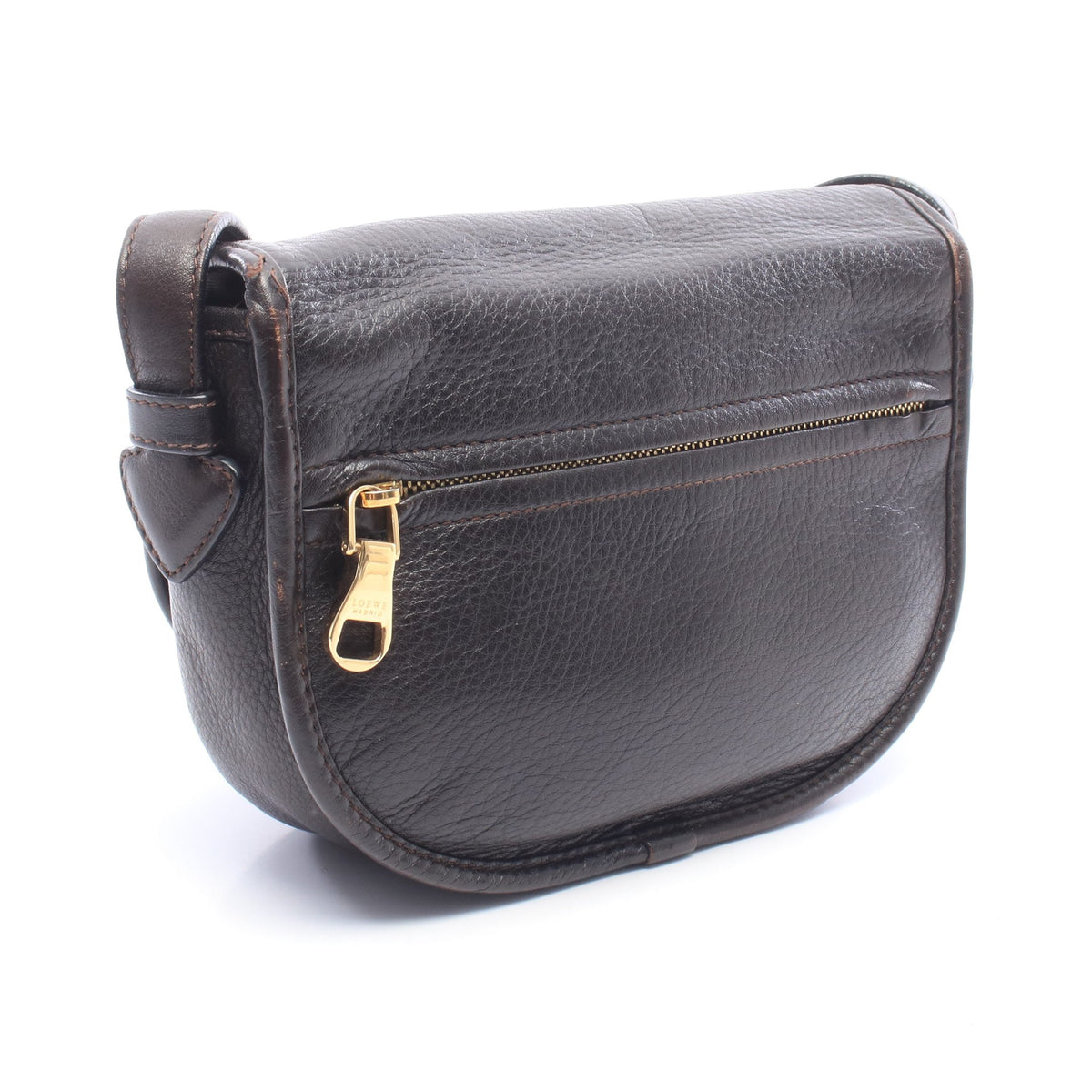 ヘリテージ ショルダーバッグ レザー ダークブラウン ロエベ バッグ LOEWE