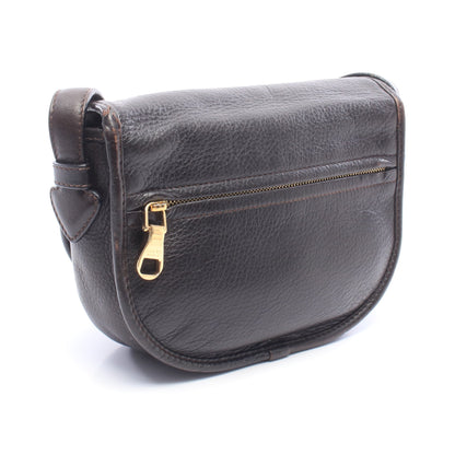 ヘリテージ ショルダーバッグ レザー ダークブラウン ロエベ バッグ LOEWE