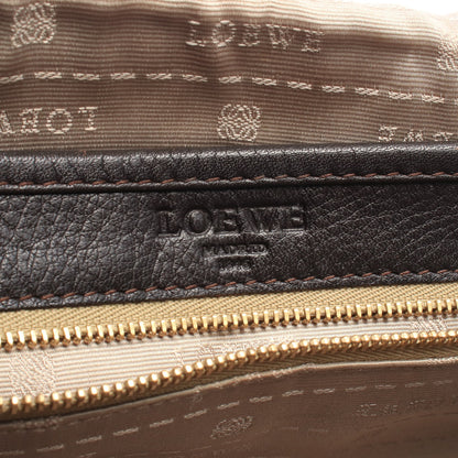 ヘリテージ ショルダーバッグ レザー ダークブラウン ロエベ バッグ LOEWE