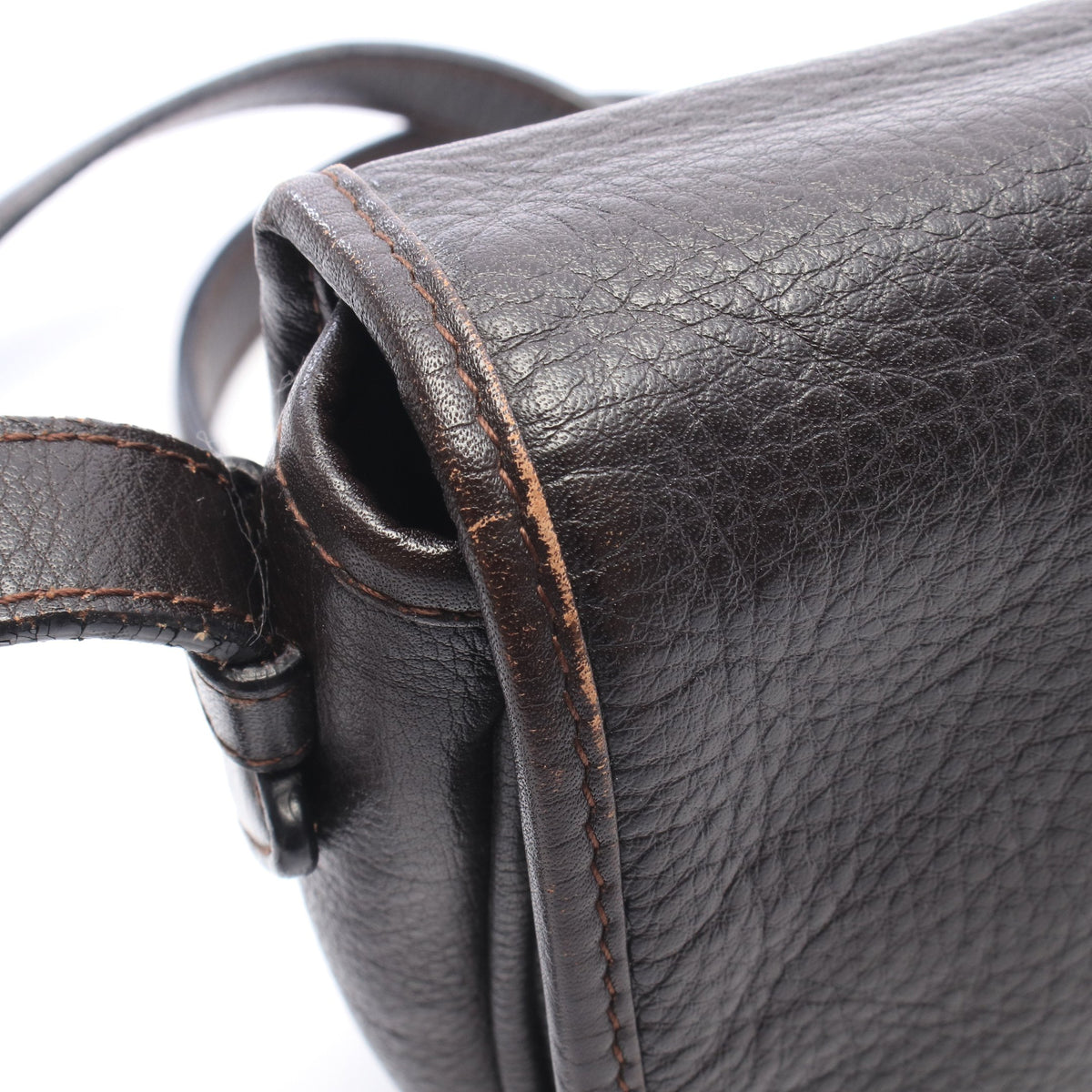 ヘリテージ ショルダーバッグ レザー ダークブラウン ロエベ バッグ LOEWE