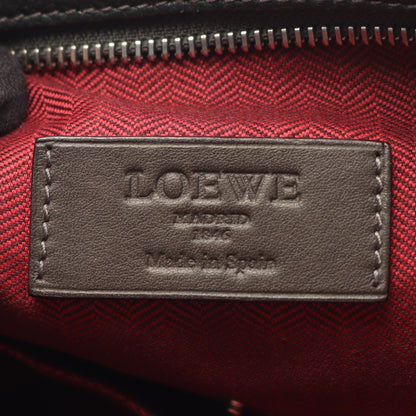 アナグラム ショルダーバッグ レザー ダークグリーン ブラウン ロエベ バッグ LOEWE