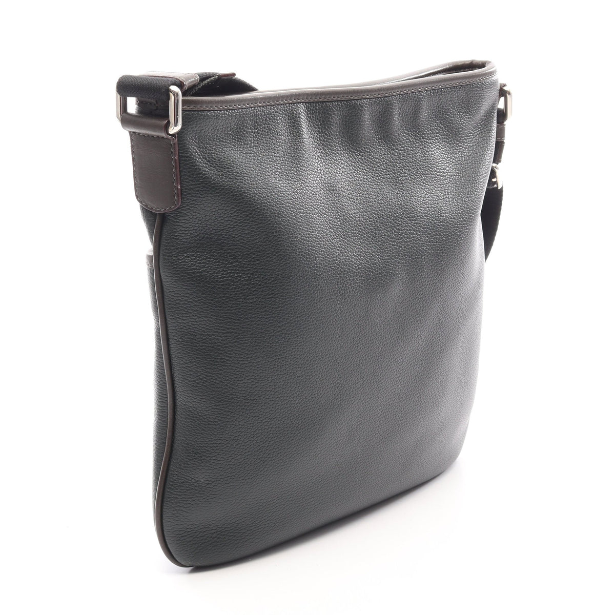 アナグラム ショルダーバッグ レザー ダークグリーン ブラウン ロエベ バッグ LOEWE