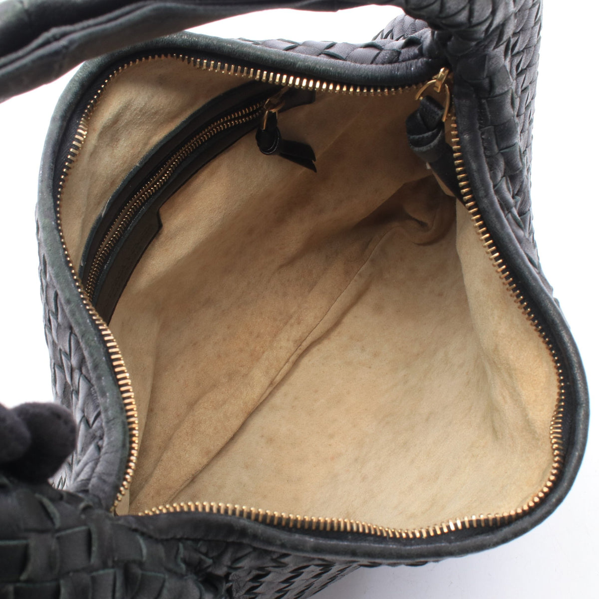 ヴェネタバッグ イントレチャート ワンショルダーバッグ レザー ブラック ボッテガヴェネタ バッグ BOTTEGA VENETA
