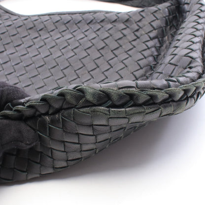 ヴェネタバッグ イントレチャート ワンショルダーバッグ レザー ブラック ボッテガヴェネタ バッグ BOTTEGA VENETA