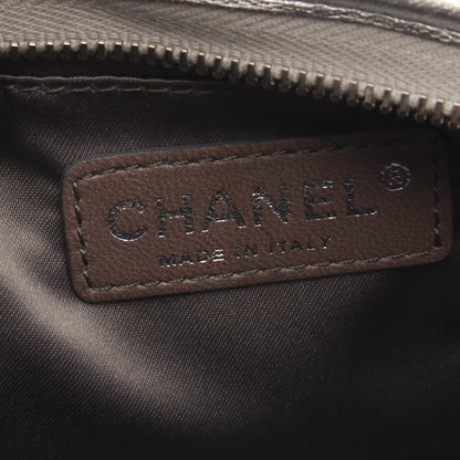 アイスキューブ チェーンハンドバッグ ビニール レザー シルバー シルバー金具 シャネル