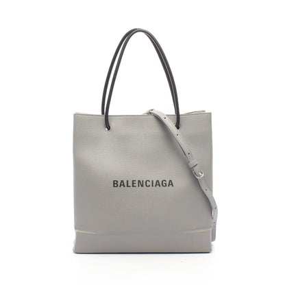 SHOPPING TOTE BAG S ショッピングトートS ハンドバッグ トートバッグ レザー グレー ブラック バレンシアガ
