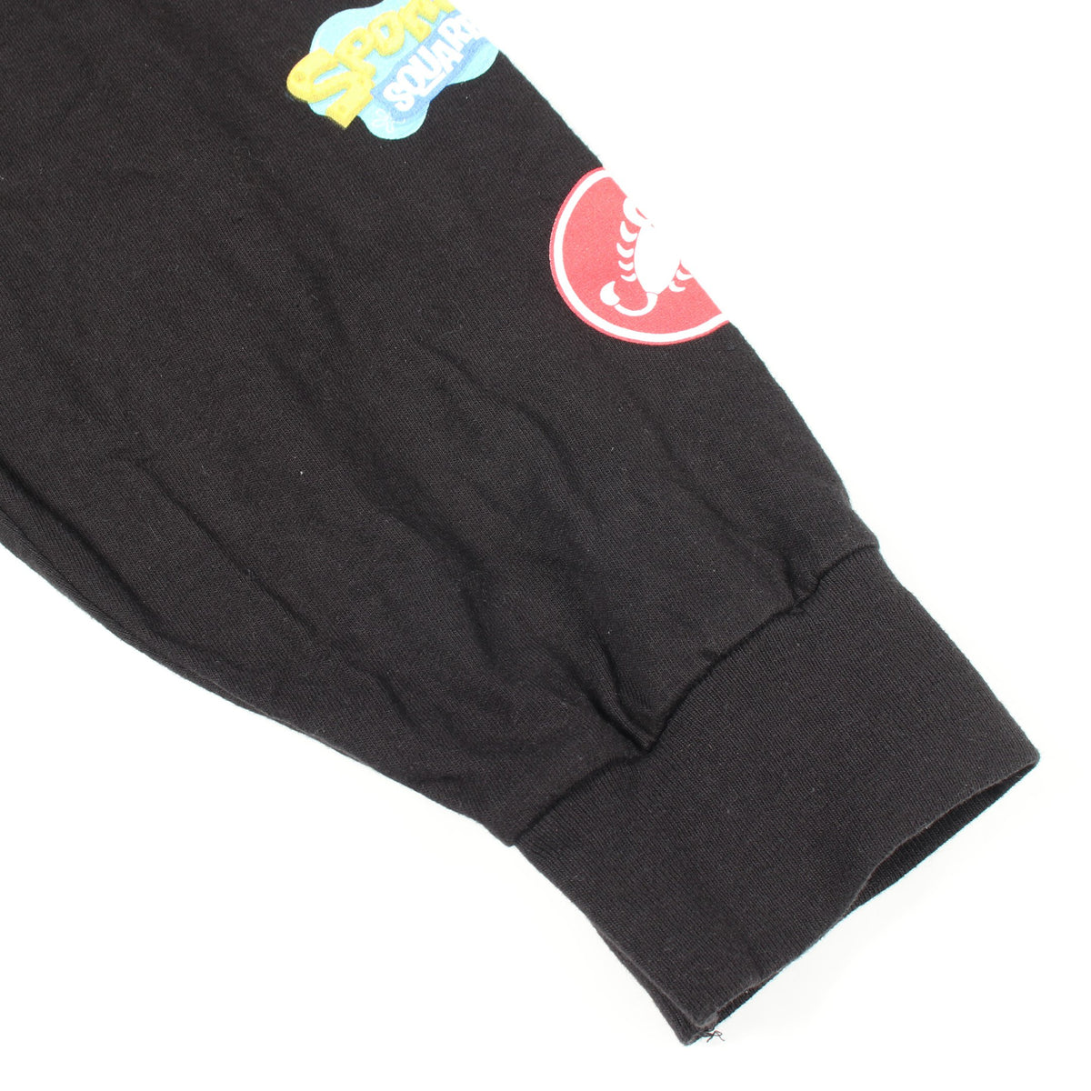 Supreme xSpongeBob 長袖Tシャツ コットン ブラック シュプリーム トップス Supreme