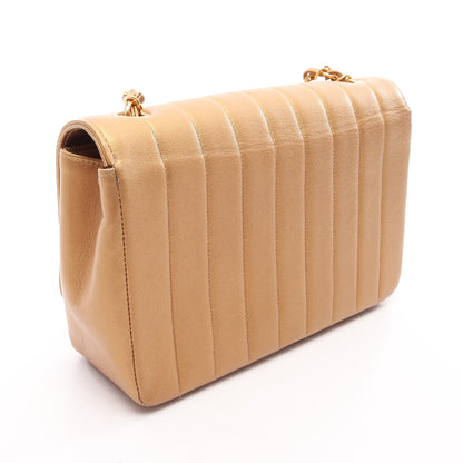 マドモアゼル チェーンショルダーバッグ レザー ゴールド ゴールド金具 シャネル バッグ CHANEL