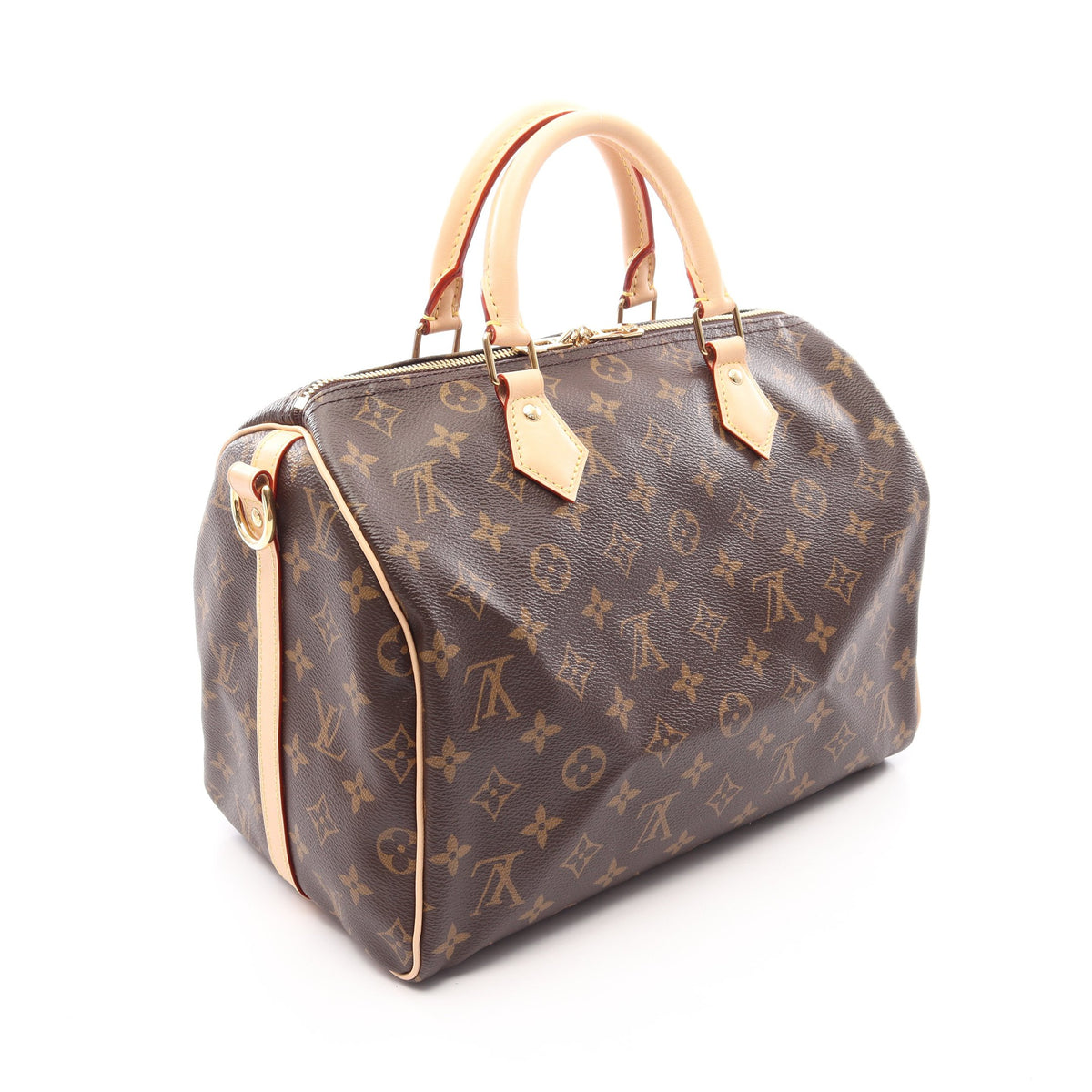 スピーディ バンドリエール30 モノグラム 2WAY ハンドバッグ PVC レザー ブラウン ルイヴィトン バッグ LOUIS VUITTON