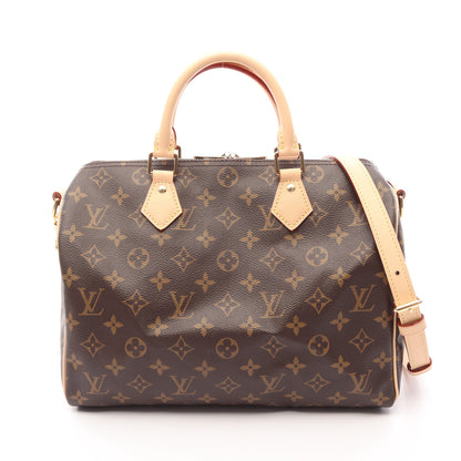 スピーディ バンドリエール30 モノグラム 2WAY ハンドバッグ PVC レザー ブラウン ルイヴィトン バッグ LOUIS VUITTON