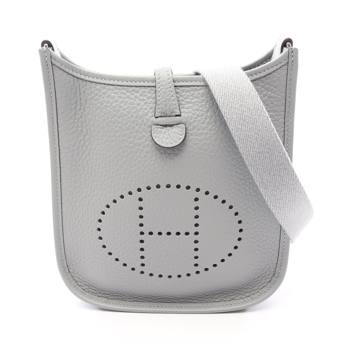 エヴリンアマゾンTPM グリパンタン ショルダーバッグ トリヨンクレマンス グレー シルバー金具 G刻印 エルメス バッグ HERMES