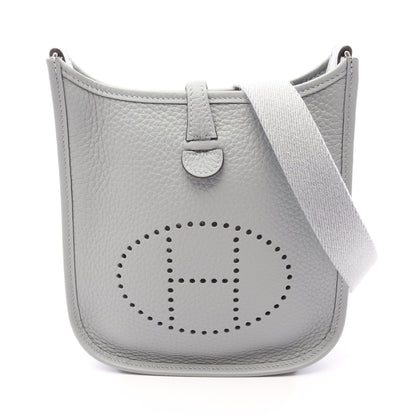 エヴリンアマゾンTPM グリパンタン ショルダーバッグ トリヨンクレマンス グレー シルバー金具 G刻印 エルメス バッグ HERMES