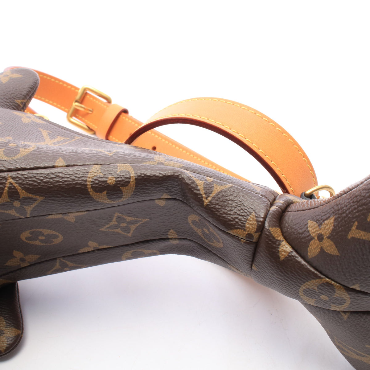 ドルフィンバッグ モノグラム ショルダーバッグ PVC レザー ブラウン ルイヴィトン バッグ LOUIS VUITTON