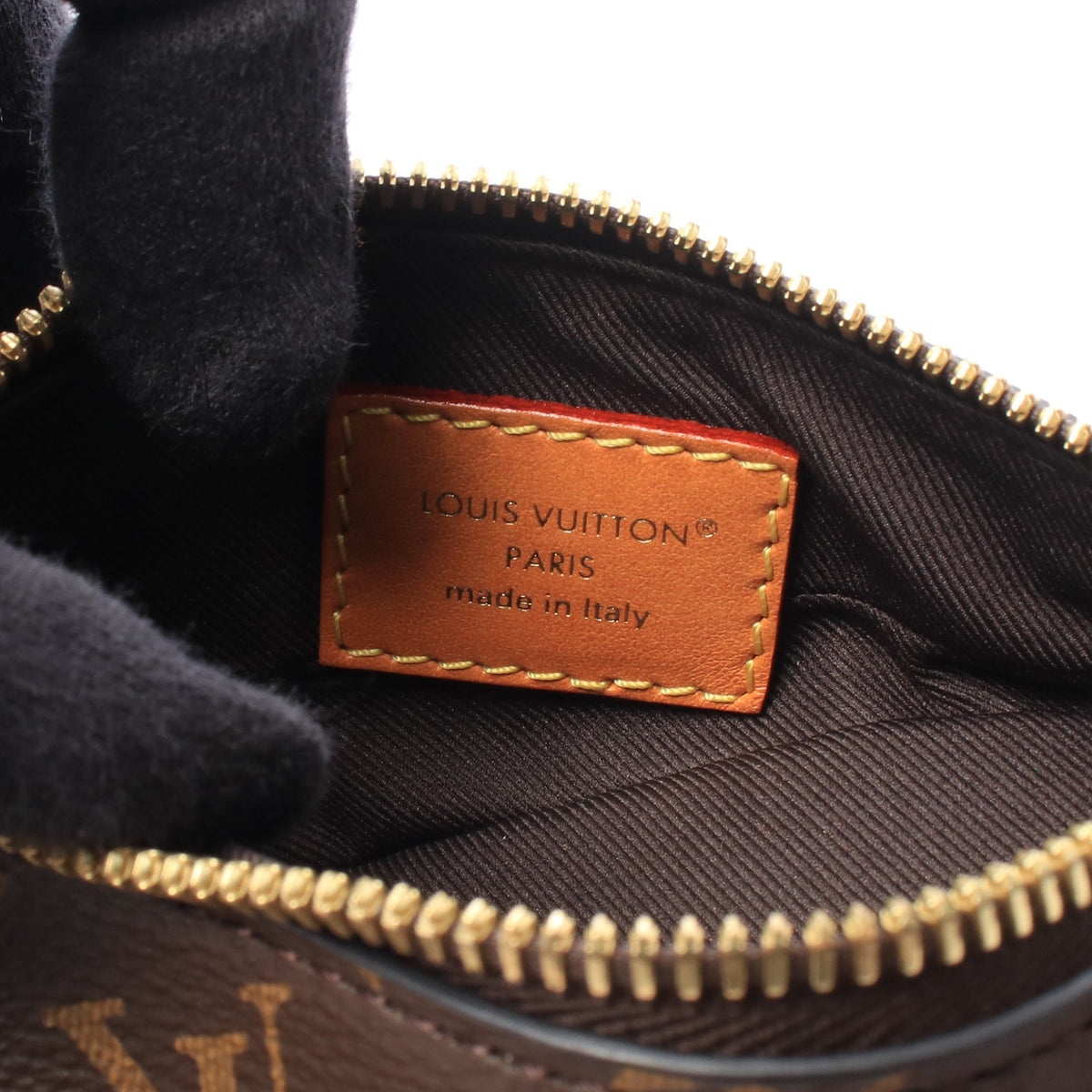 ドルフィンバッグ モノグラム ショルダーバッグ PVC レザー ブラウン ルイヴィトン バッグ LOUIS VUITTON
