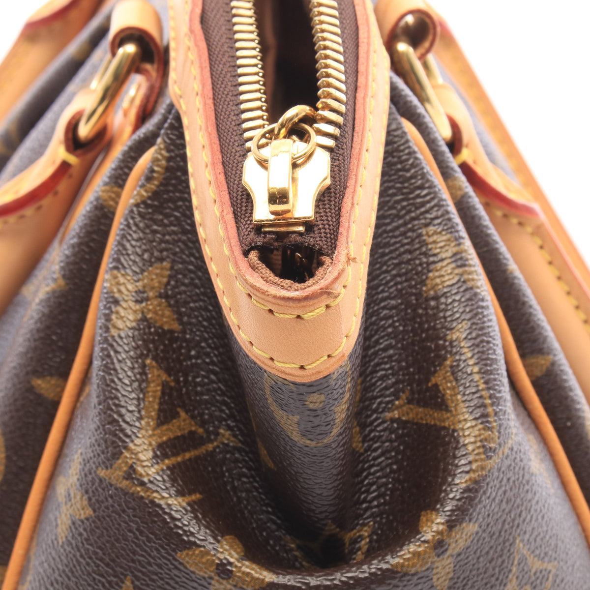 ティヴォリPM モノグラム ハンドバッグ PVC レザー ブラウン ルイヴィトン バッグ LOUIS VUITTON