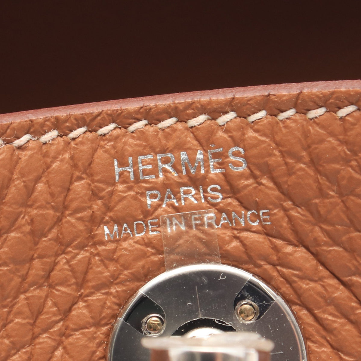 リンディ ミニ ゴールド ショルダーバッグ トリヨンクレマンス ブラウン シルバー金具 W刻印 エルメス バッグ HERMES
