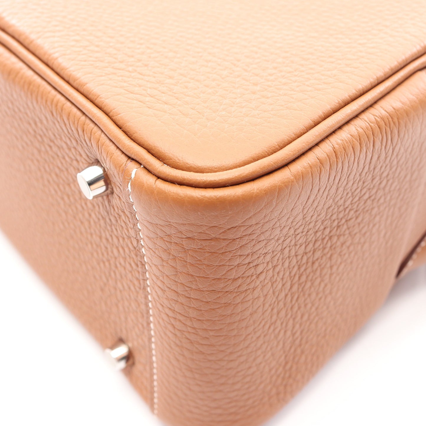 リンディ ミニ ゴールド ショルダーバッグ トリヨンクレマンス ブラウン シルバー金具 G刻印 エルメス バッグ HERMES