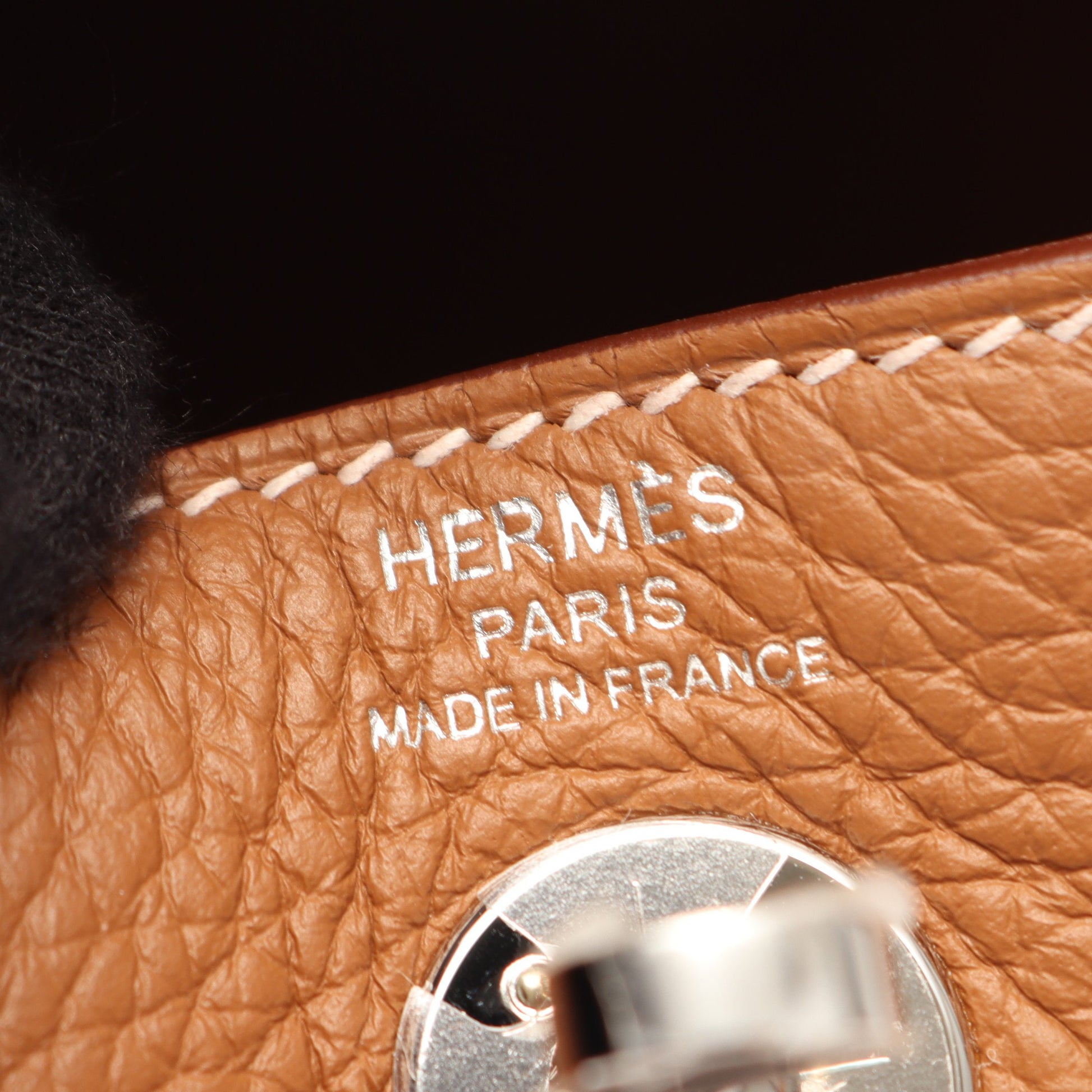 リンディ ミニ ゴールド ショルダーバッグ トリヨンクレマンス ブラウン シルバー金具 G刻印 エルメス バッグ HERMES