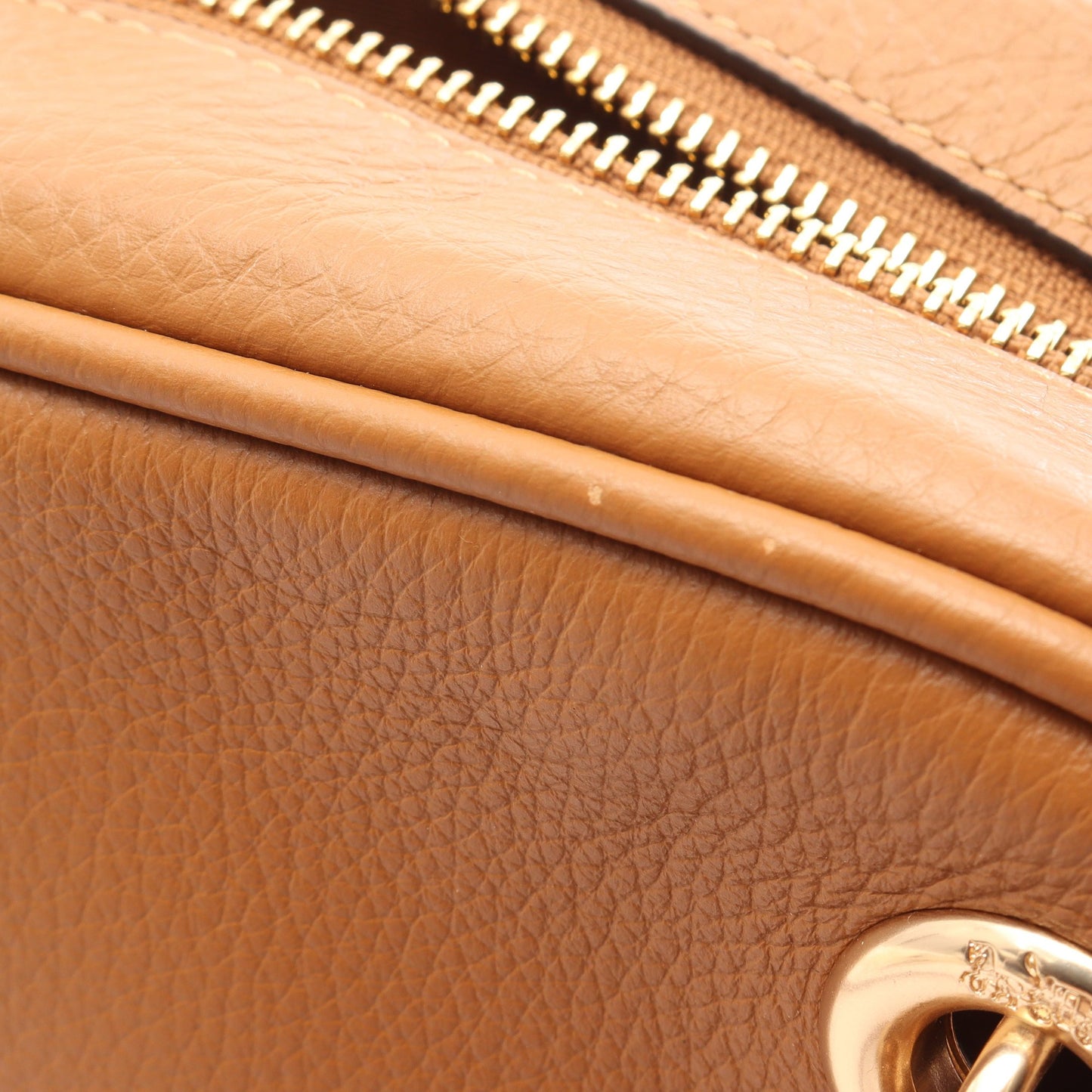 キャミー チェーンショルダーバッグ レザー ブラウン コーチ バッグ COACH