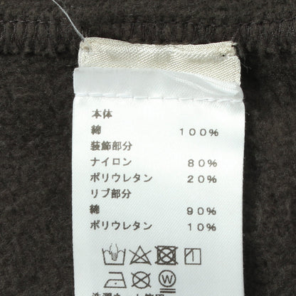 Quarterb'H 裏起毛 スウェットシャツ コットン ダークグレー エルメス