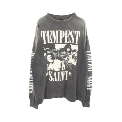 TEMPEST ヴィンテージ加工 長袖Tシャツ コットン グレー セント マイケル
