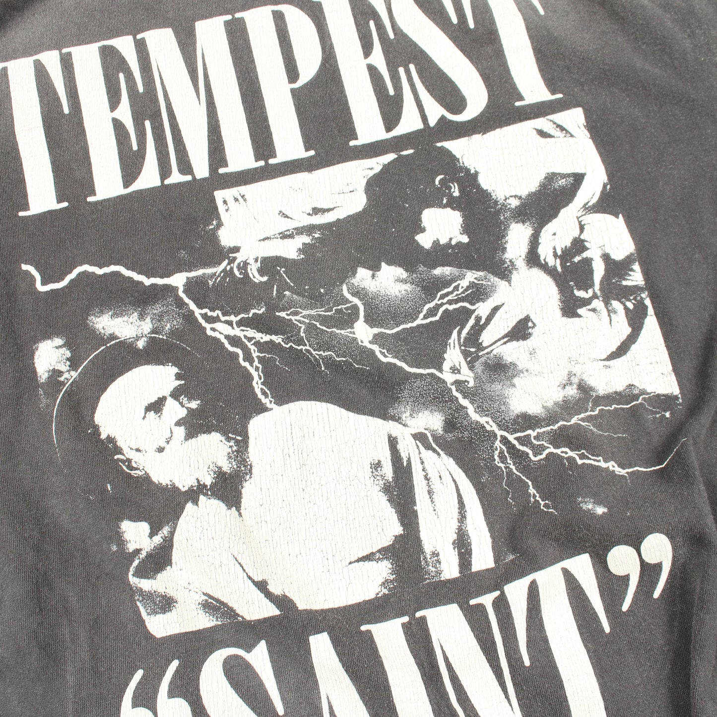 TEMPEST ヴィンテージ加工 長袖Tシャツ コットン グレー セント マイケル