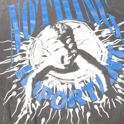 SAINT MICHAEL × Kosuke Kawamura NOTHNG IMP ヴィンテージ加工 長袖Tシャツ コットン グレー セント マイケル