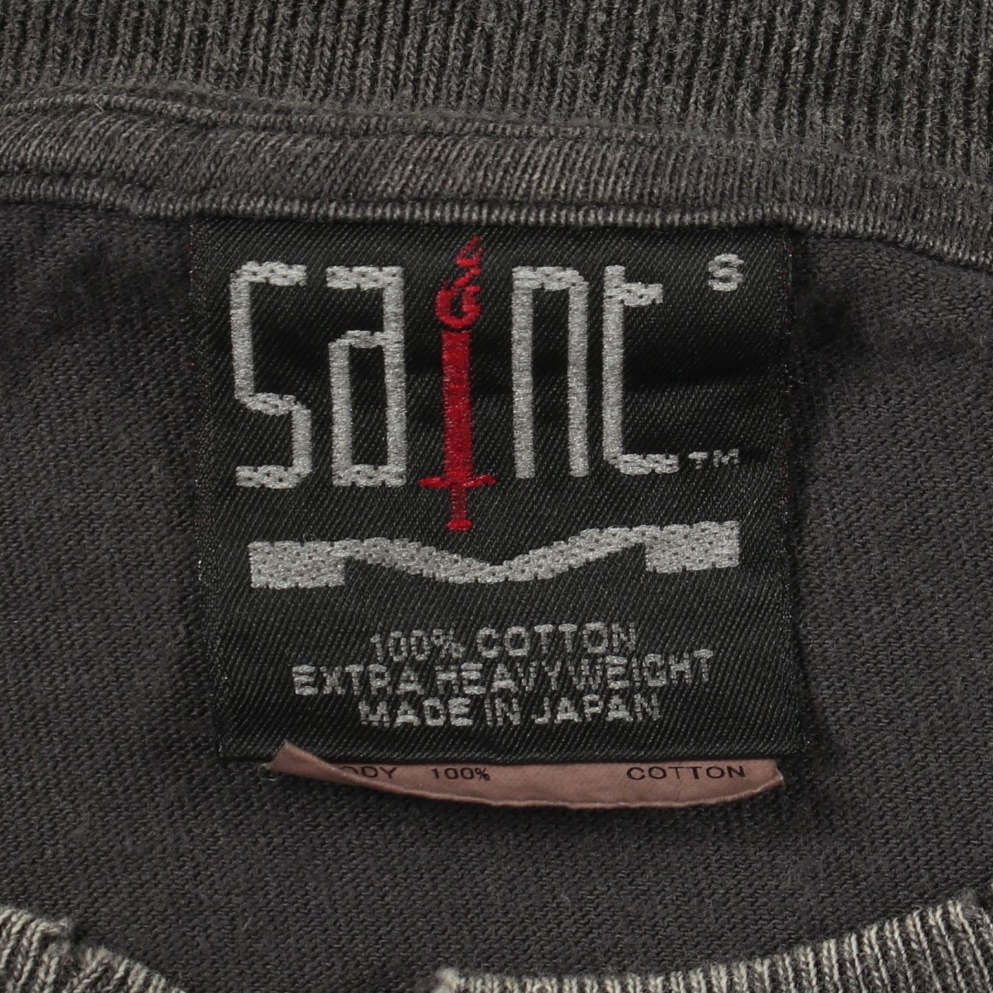 SAINT MICHAEL × Kosuke Kawamura NOTHNG IMP ヴィンテージ加工 長袖Tシャツ コットン グレー セント マイケル