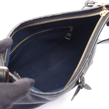 キャリーオール ジップ NM PM モノグラム アンプラント ノワール ショルダーバッグ レザー ブラック ルイヴィトン バッグ LOUIS VUITTON
