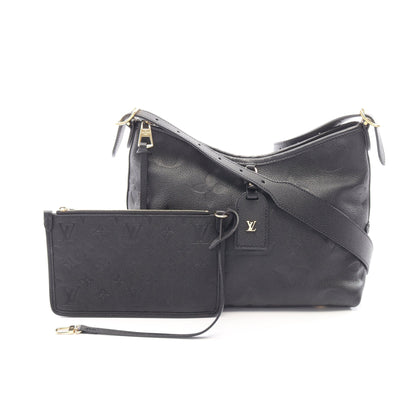 キャリーオール ジップ NM PM モノグラム アンプラント ノワール ショルダーバッグ レザー ブラック ルイヴィトン バッグ LOUIS VUITTON