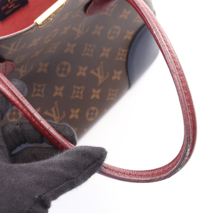 フランドリン モノグラム ネイビー モーヴ 2WAY ハンドバッグ PVC レザー ブラウン ネイビー ボルドー ルイヴィトン バッグ LOUIS VUITTON