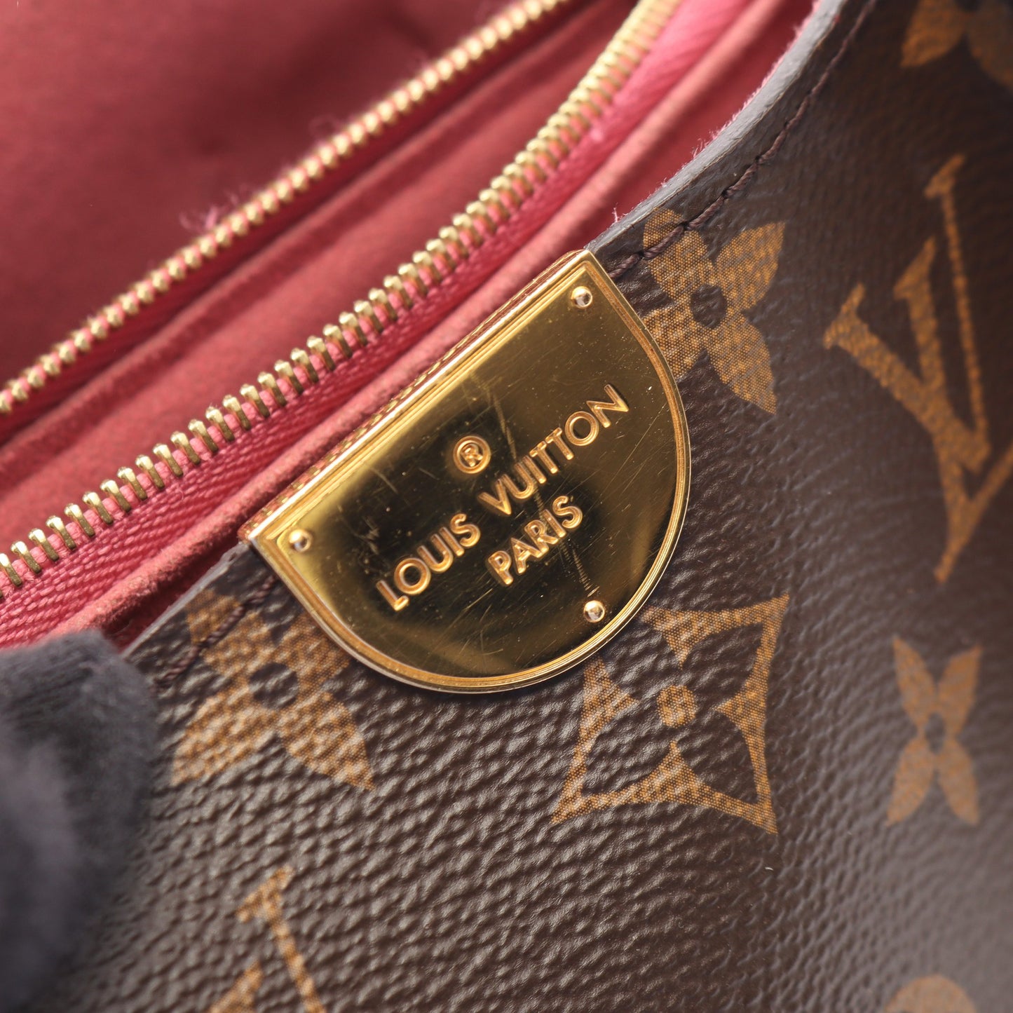 フランドリン モノグラム ネイビー モーヴ 2WAY ハンドバッグ PVC レザー ブラウン ネイビー ボルドー ルイヴィトン バッグ LOUIS VUITTON