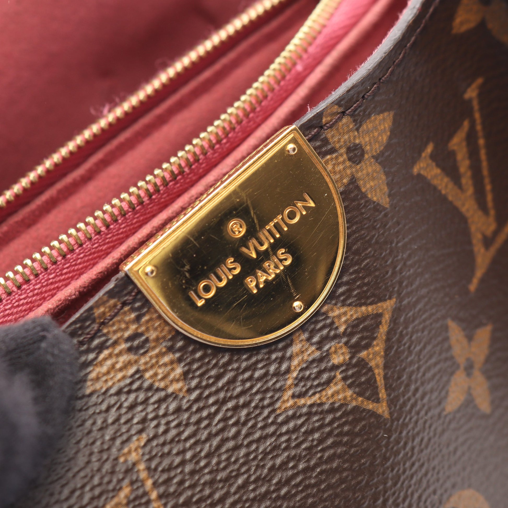 フランドリン モノグラム ネイビー モーヴ 2WAY ハンドバッグ PVC レザー ブラウン ネイビー ボルドー ルイヴィトン バッグ LOUIS VUITTON