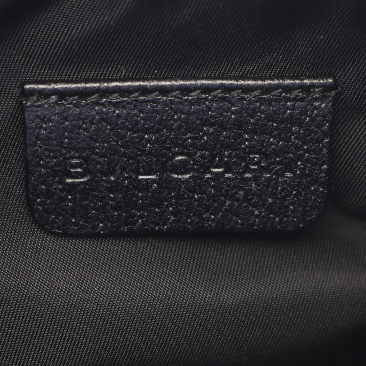 ロゴマニア ポーチ キャンバス レザー ブラック ブルガリ 財布・小物 BVLGARI
