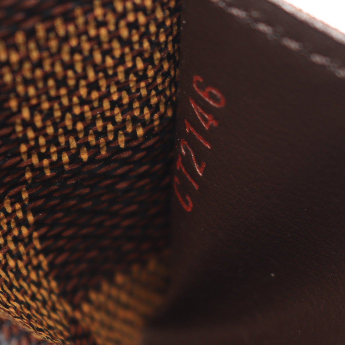 ポルトフォイユ サラ ダミエエベヌ 二つ折り長財布 PVC レザー ブラウン ルイヴィトン 財布・小物 LOUIS VUITTON