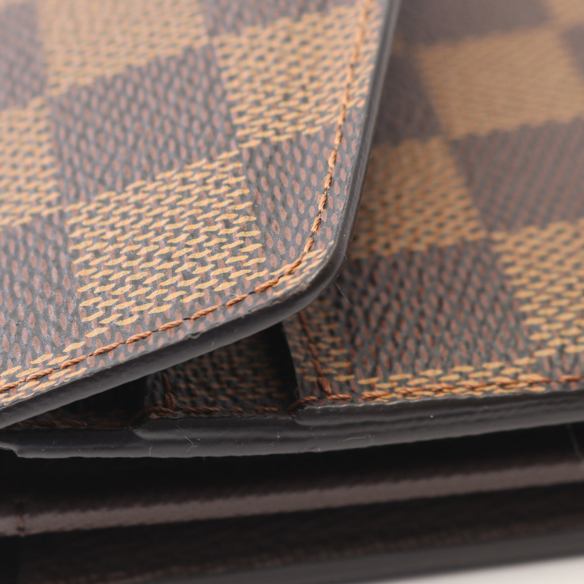 ポルトフォイユ サラ ダミエエベヌ 二つ折り長財布 PVC レザー ブラウン ルイヴィトン 財布・小物 LOUIS VUITTON