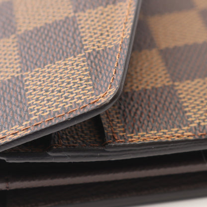 ポルトフォイユ サラ ダミエエベヌ 二つ折り長財布 PVC レザー ブラウン ルイヴィトン 財布・小物 LOUIS VUITTON