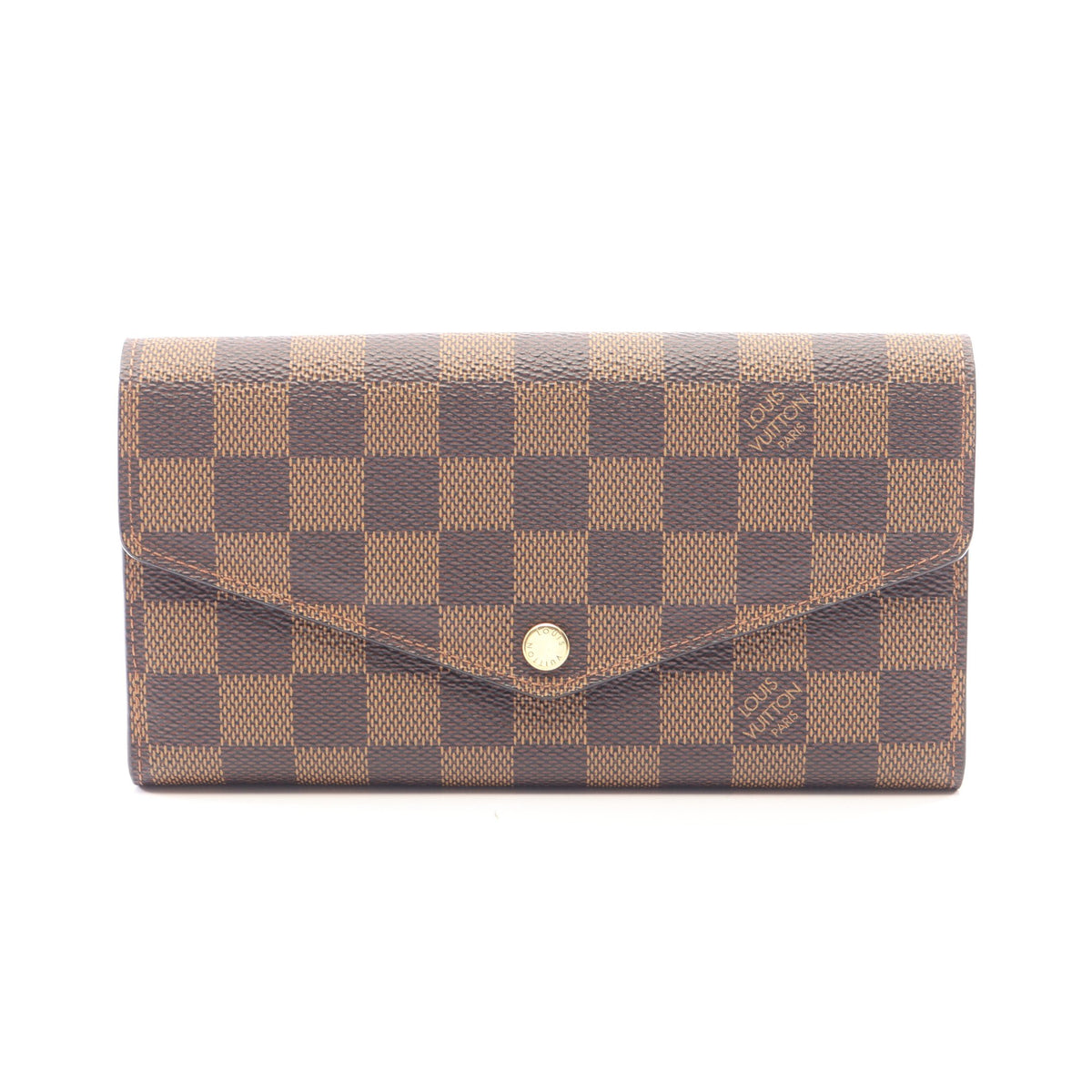 ポルトフォイユ サラ ダミエエベヌ 二つ折り長財布 PVC レザー ブラウン ルイヴィトン 財布・小物 LOUIS VUITTON