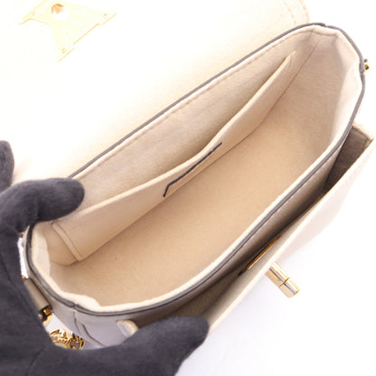 ロックミー テンダー グレージュ 2WAY チェーンハンドバッグ レザー ベージュ オフホワイト ルイヴィトン バッグ LOUIS VUITTON