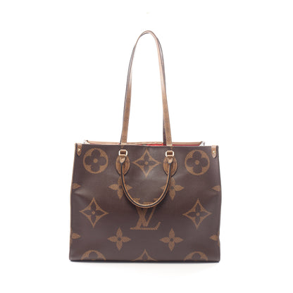 オンザゴーGM モノグラムジャイアント リバース 2WAY ショルダーバッグ トートバッグ PVC ブラウン ベージュ ルイヴィトン バッグ LOUIS VUITTON