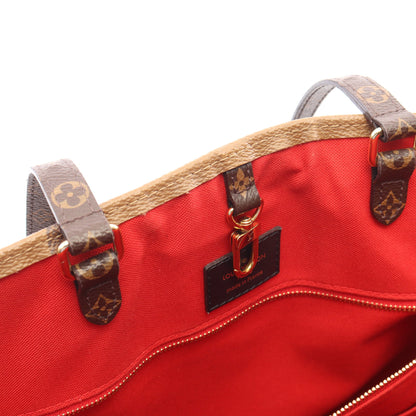オンザゴーGM モノグラムジャイアント リバース 2WAY ショルダーバッグ トートバッグ PVC ブラウン ベージュ ルイヴィトン バッグ LOUIS VUITTON