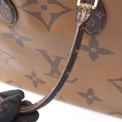 オンザゴーGM モノグラムジャイアント リバース 2WAY ショルダーバッグ トートバッグ PVC ブラウン ベージュ ルイヴィトン バッグ LOUIS VUITTON
