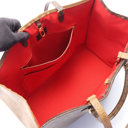 オンザゴーGM モノグラムジャイアント リバース 2WAY ショルダーバッグ トートバッグ PVC ブラウン ベージュ ルイヴィトン バッグ LOUIS VUITTON