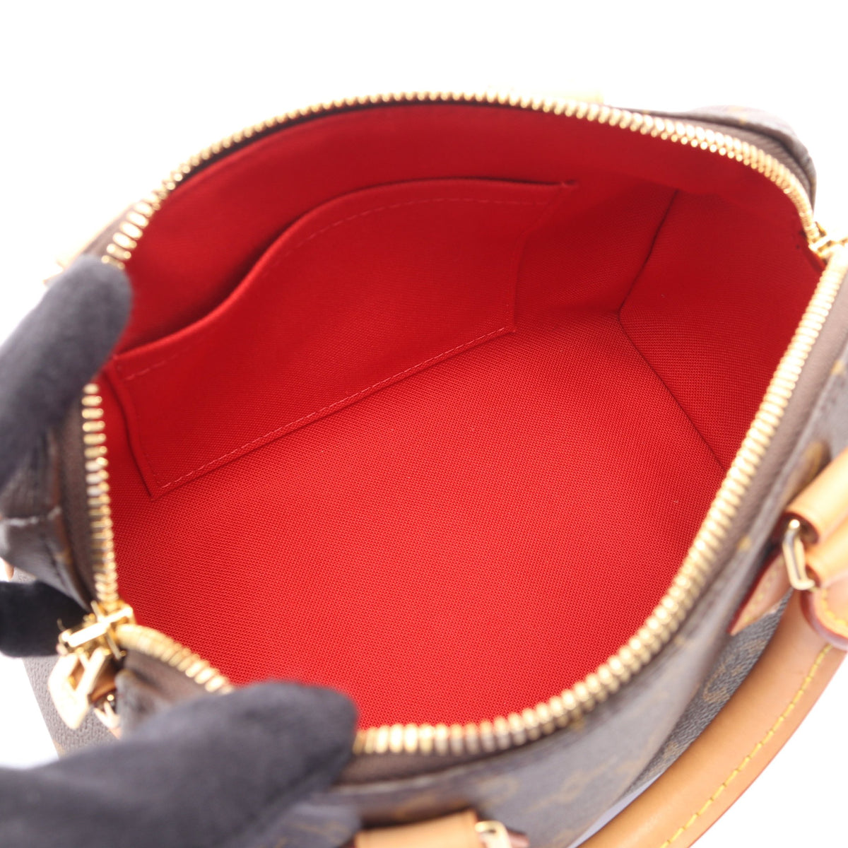 スピーディ バンドリエール 20 モノグラム 2WAY ハンドバッグ PVC レザー ブラウン ルイヴィトン バッグ LOUIS VUITTON