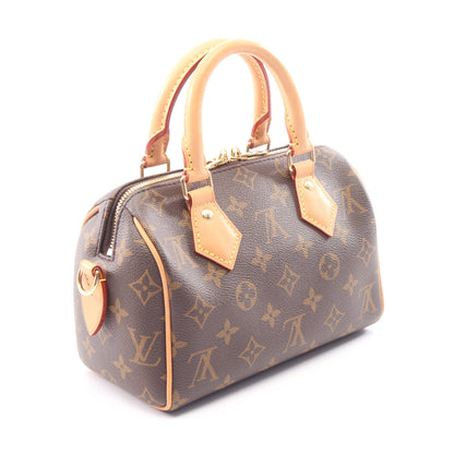 スピーディ バンドリエール 20 モノグラム 2WAY ハンドバッグ PVC レザー ブラウン ルイヴィトン バッグ LOUIS VUITTON