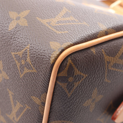 スピーディ バンドリエール 20 モノグラム 2WAY ハンドバッグ PVC レザー ブラウン ルイヴィトン バッグ LOUIS VUITTON