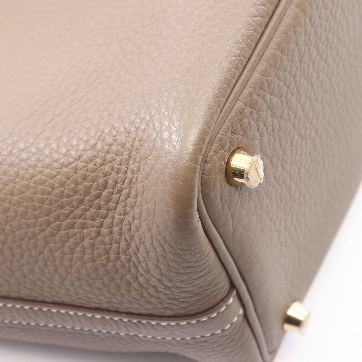 ピコタンロックPM エトゥープ ハンドバッグ トリヨンクレマンス グレーブラウン ゴールド金具 W刻印 エルメス バッグ HERMES