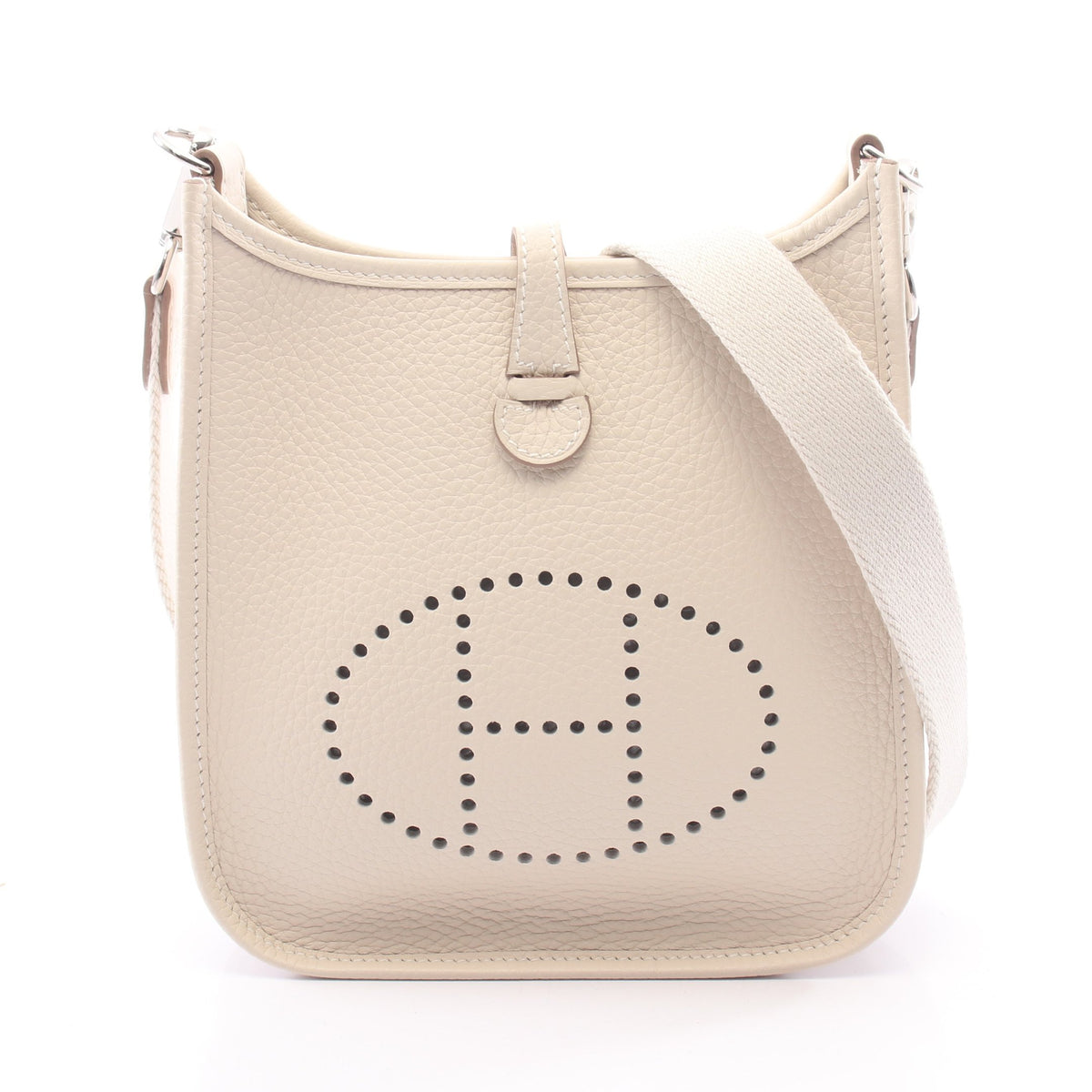 エヴリンTPM アマゾン クレーム ショルダーバッグ トリヨンクレマンス アイボリー シルバー金具 G刻印 エルメス バッグ HERMES