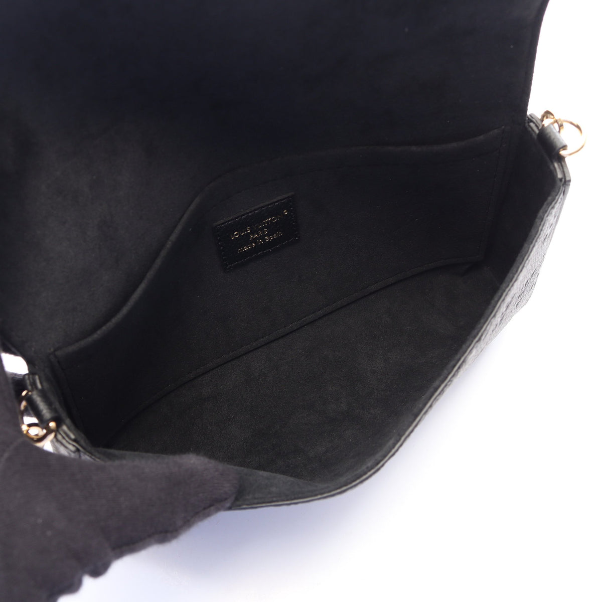 ポシェット フェリシー モノグラムアンプラント ノワール チェーンウォレット レザー ブラック ルイヴィトン バッグ LOUIS VUITTON